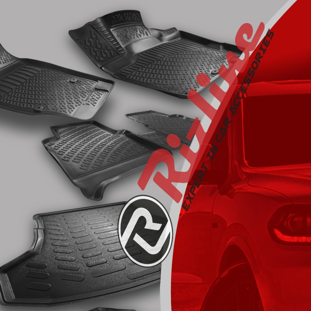 Covorase auto tip tavita Rizline 3D – Dacia Logan 2 Sedan (2013–2021) – Set fata