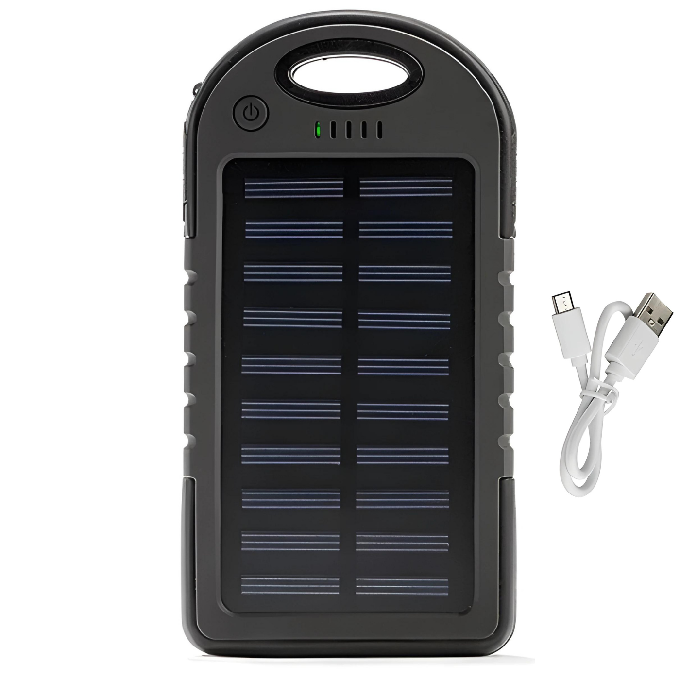 Power Bank Solar 12800 mAh - Încărcător Portabil Outdoor, Impermeabil, USB Dual, Lanterna LED