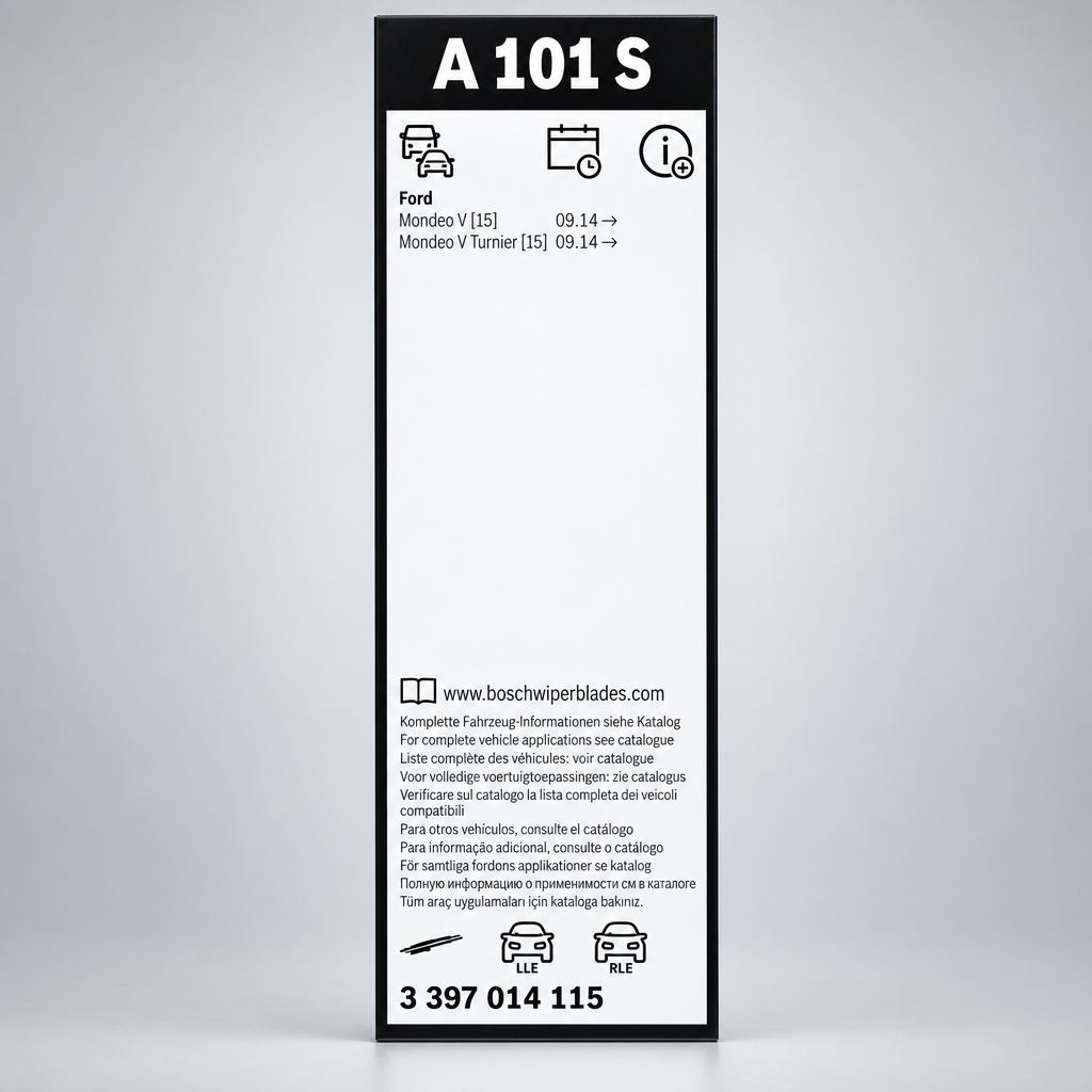 Spatele ambalajului Bosch Aerotwin A101S