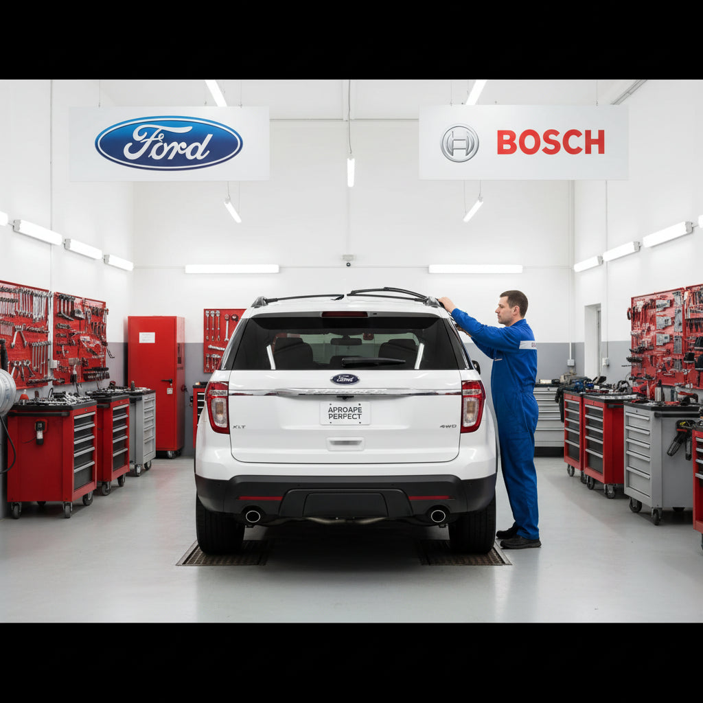 Ford Explorer hátsó ablaktörlő csere Bosch Aerotwin hátsó A281H-val