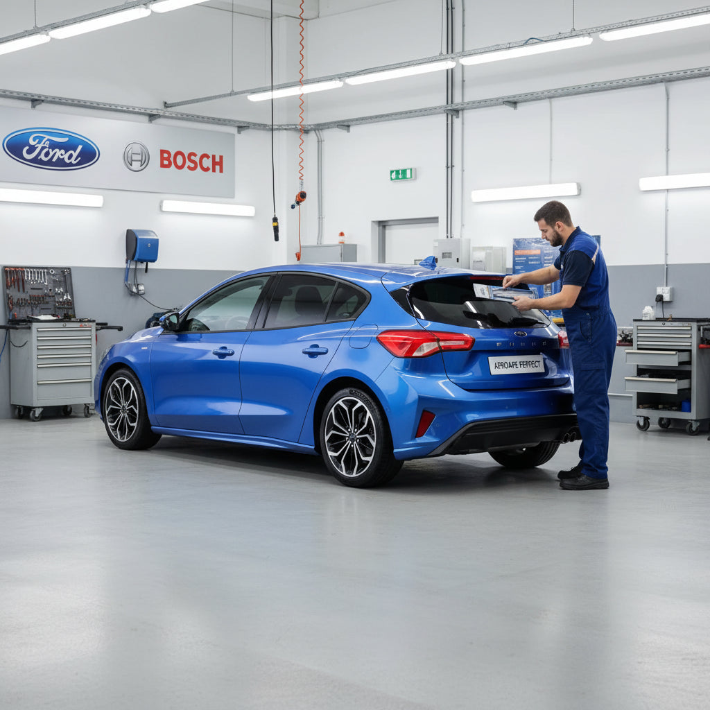 Ford Focus IV (HN) hátsó ablaktörlő csere Bosch Aerotwin hátsó A281H-val