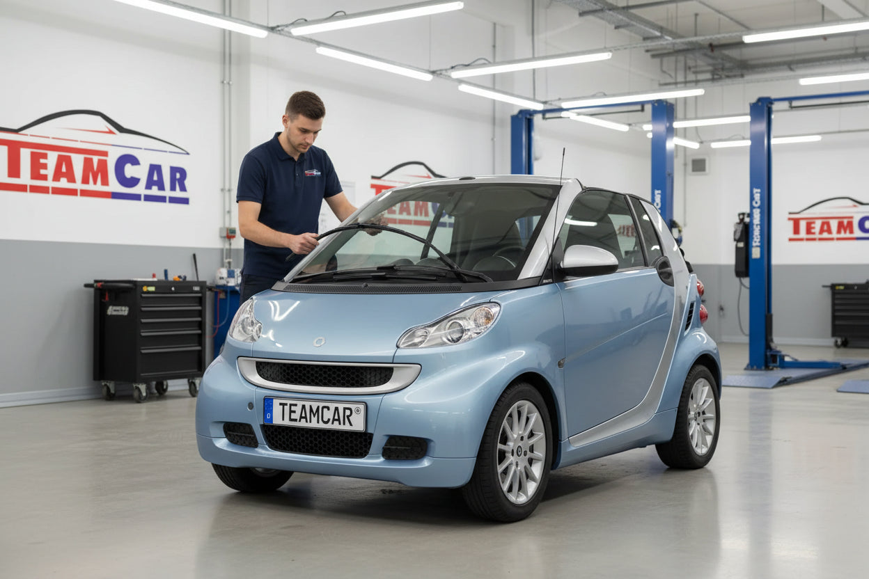 Schimbare Ștergătoare la Smart Fortwo Cabrio 451 cu Set Față Flat Premium – TeamCar®