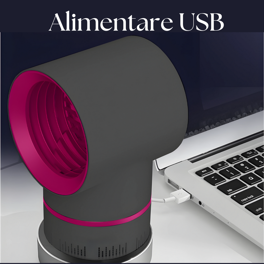 Lampa Electronică Smart de Ucidere a Țânțarilor UV - Repelent Silențios USB