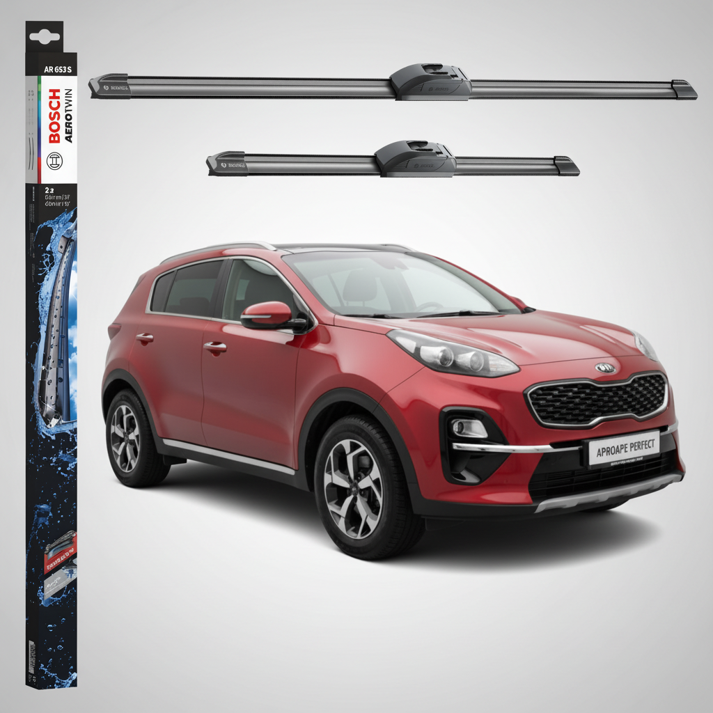 Ștergătoare Parbriz Kia Sportage IV Van (QL, QLE) 2015-2021 | Set Față 650+400mm Aerotwin AR653S | Bosch