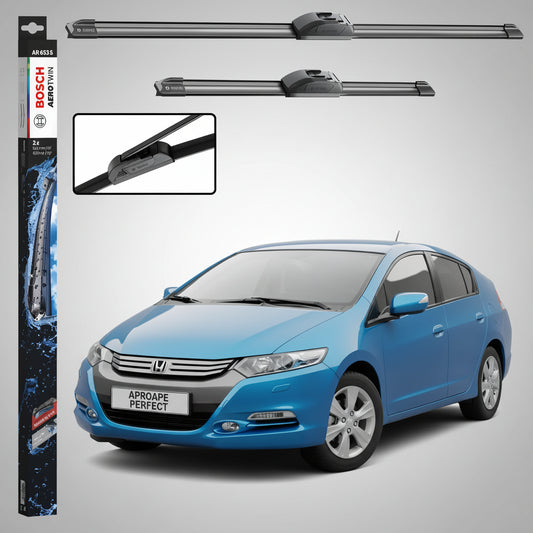 Set 2 Ștergătoare Parbriz Bosch Aerotwin Retrofit AR653S pentru Honda Insight ZE (2009–2014) – 650 mm + 400 mm | Prindere Tip Cârlig (J-Hook)