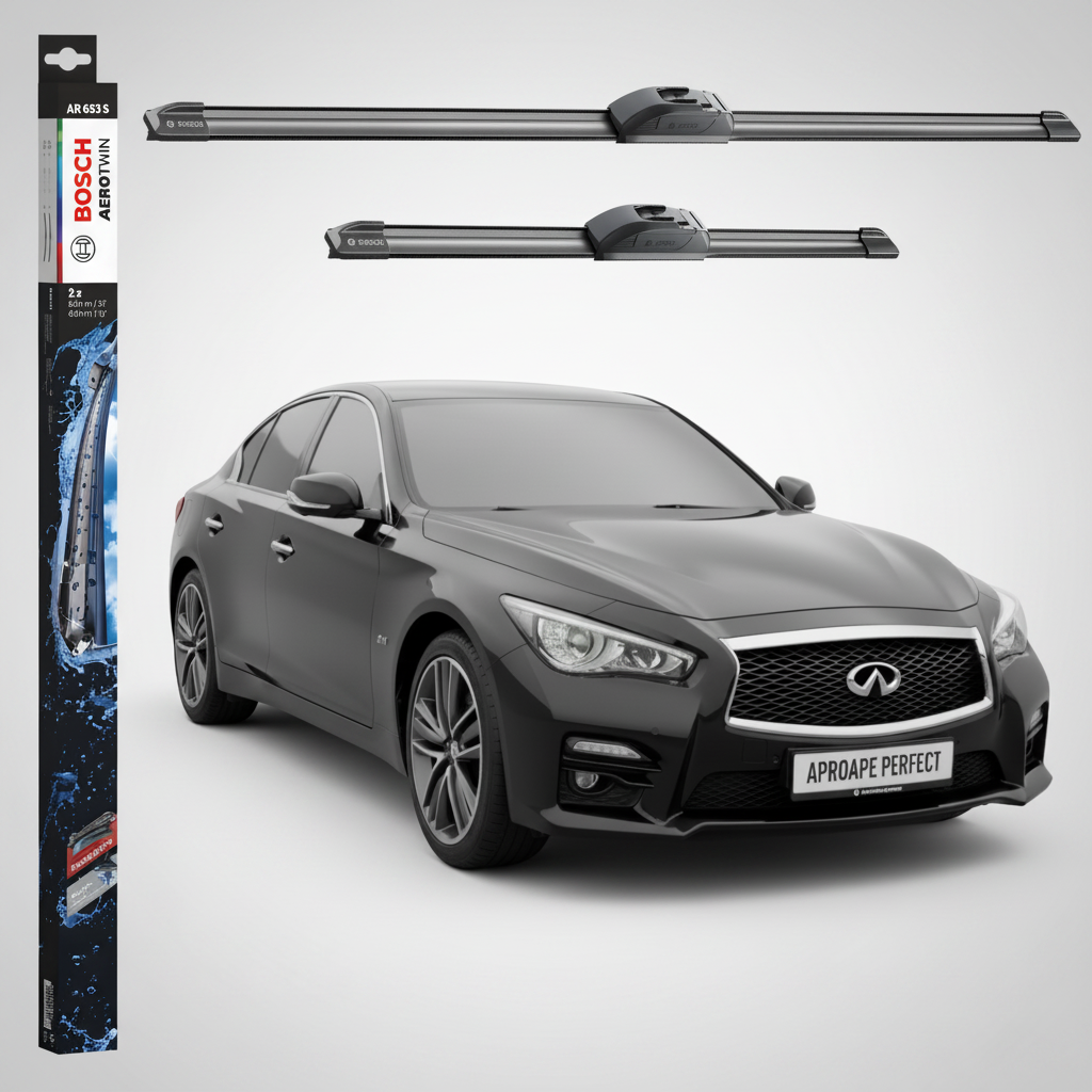 Ștergătoare Parbriz Infiniti Q50 2013-Prezent | Set Față 650+400mm Aerotwin AR653S | Bosch
