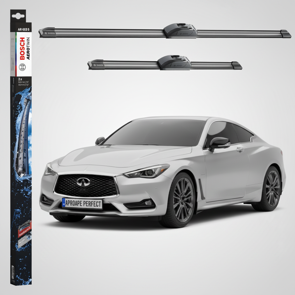 Ștergătoare Parbriz Infiniti Q60 Coupe 2016-Prezent | Set Față 650+400mm Aerotwin AR653S | Bosch