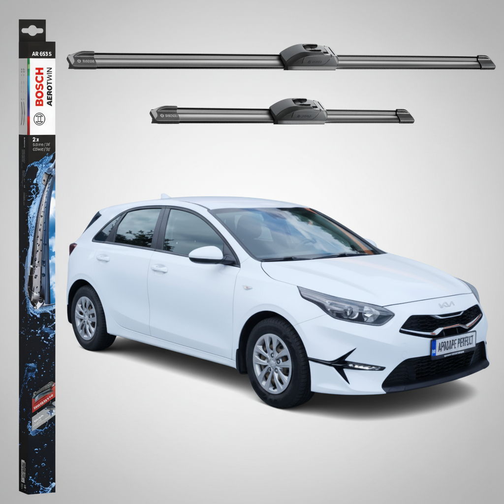 Ștergătoare Parbriz Kia Ceed Hatchback Van (CD) 2018-Prezent | Set Față 650+400mm Aerotwin AR653S | Bosch