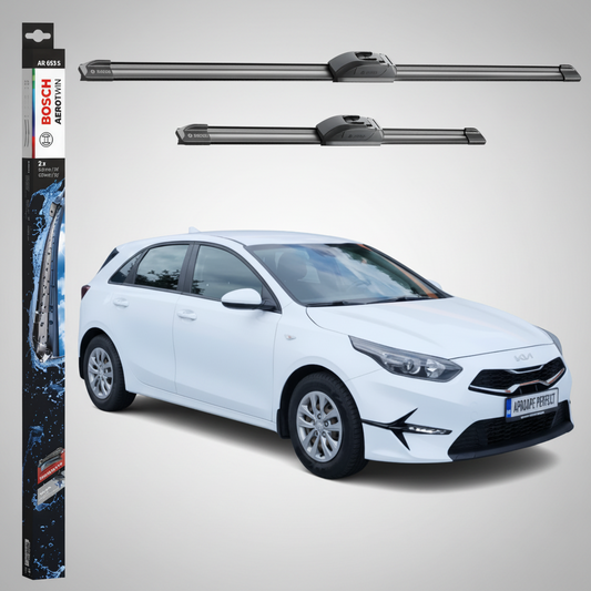 Ștergătoare Parbriz Kia Ceed Hatchback Van (CD) 2018-Prezent | Set Față 650+400mm Aerotwin AR653S | Bosch