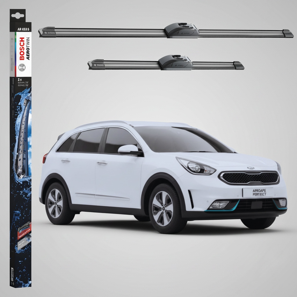 Ștergătoare Parbriz Kia Niro I (DE) 2016-2022 | Set Față 650+400mm Aerotwin AR653S | Bosch