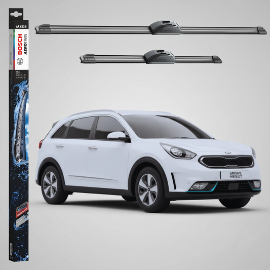 Ștergătoare Parbriz Kia Niro I (DE) 2016-2022 | Set Față 650+400mm Aerotwin AR653S | Bosch