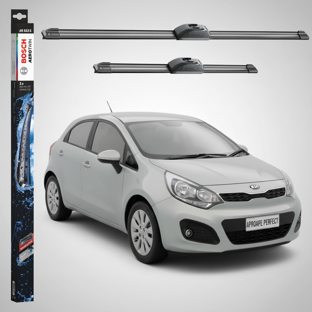 Ștergătoare Parbriz Kia Rio III Hatchback Van (UB) 2011-2017 | Set Față 650+400mm Aerotwin AR653S | Bosch