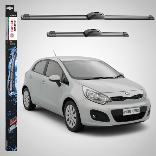 Ștergătoare Parbriz Kia Rio III Hatchback Van (UB) 2011-2017 | Set Față 650+400mm Aerotwin AR653S | Bosch