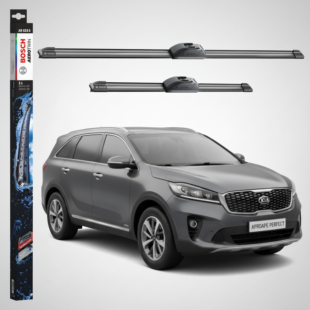 Ștergătoare Parbriz Kia Sorento III (UM) 2015-2020 | Set Față 650+400mm Aerotwin AR653S | Bosch