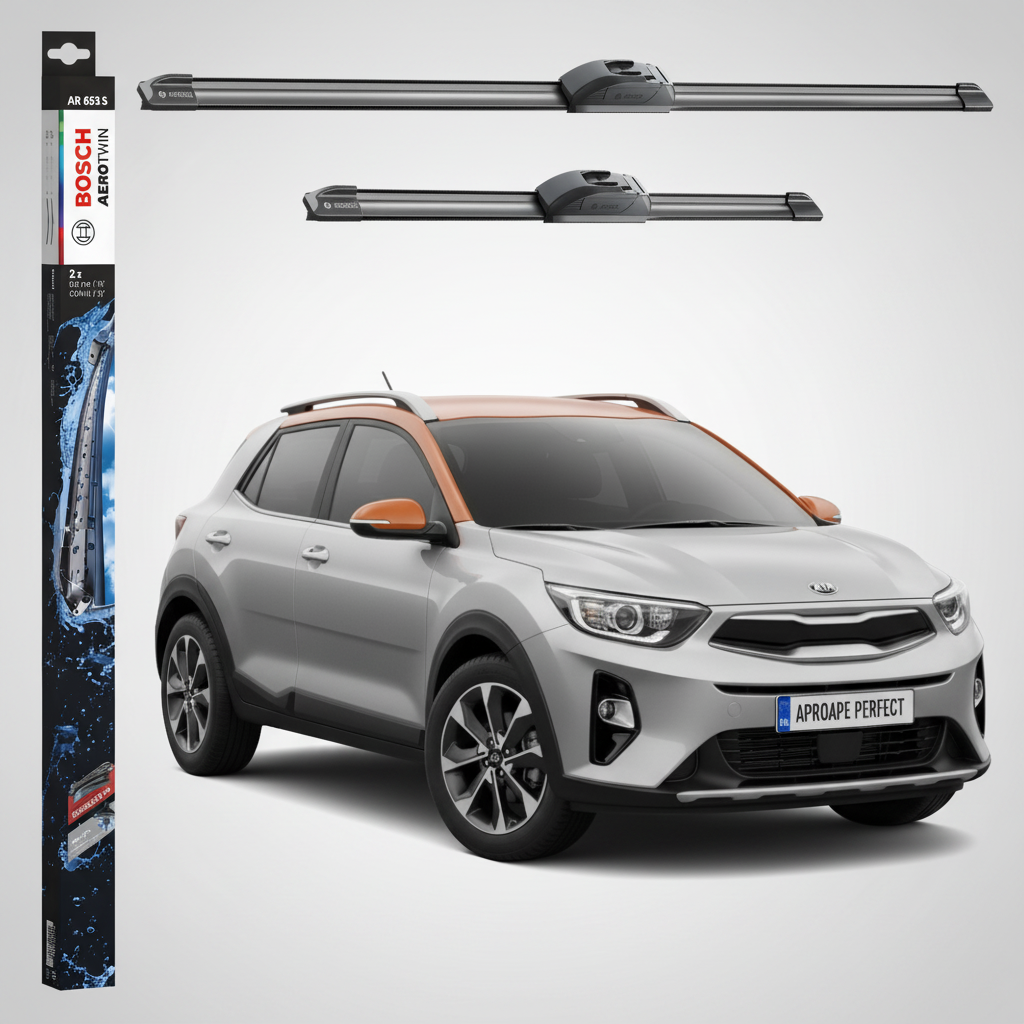 Ștergătoare Parbriz Kia Stonic Hatchback Van (YB) 2017-Prezent | Set Față 650+400mm Aerotwin AR653S | Bosch