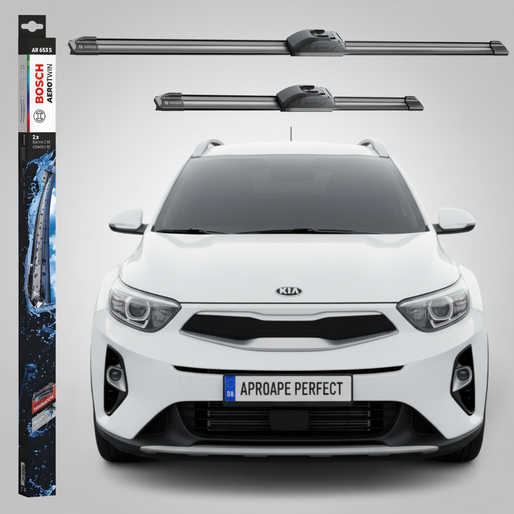 Ștergătoare Parbriz Kia Stonic (YB) 2017-Prezent | Set Față 650+400mm Aerotwin AR653S | Bosch