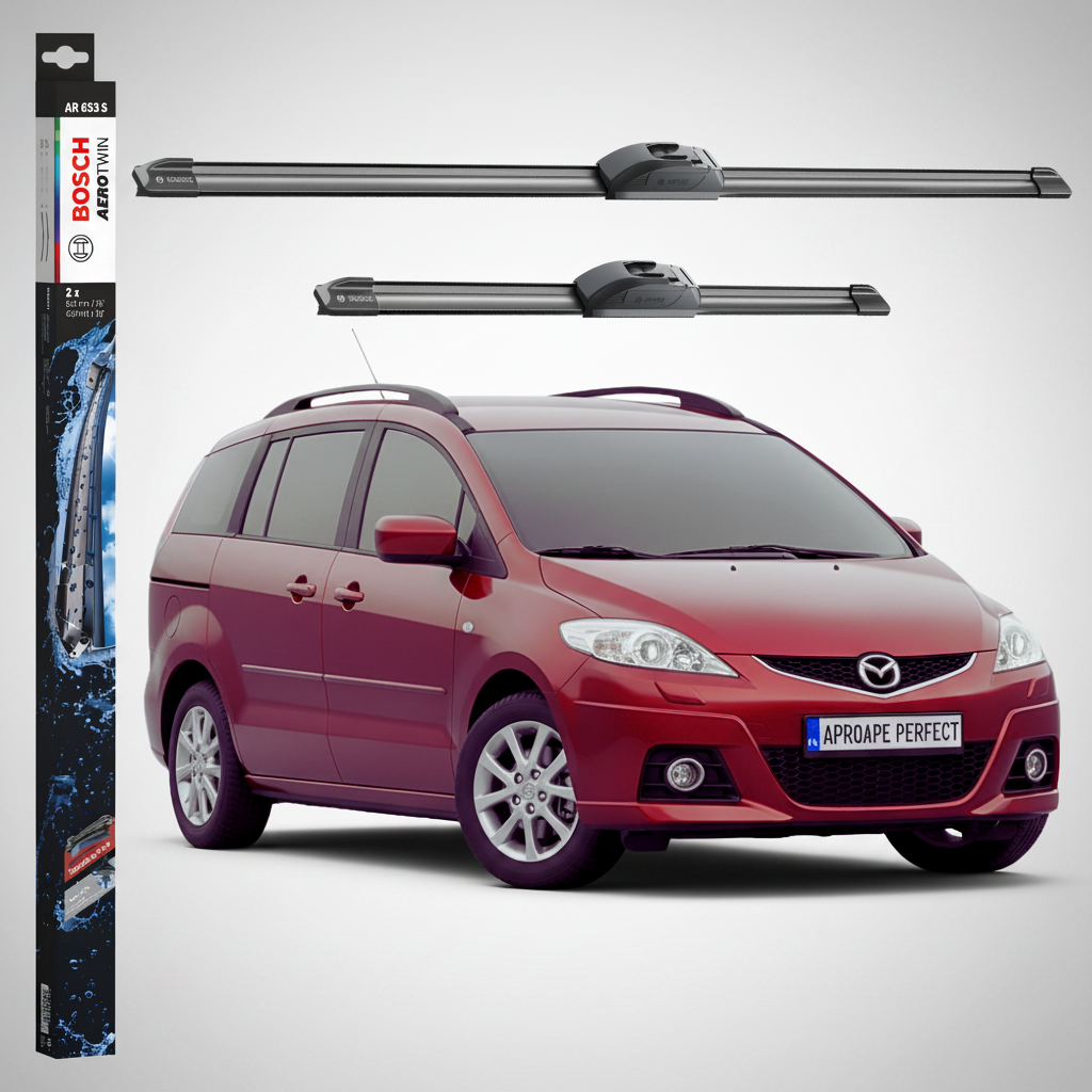 Ștergătoare Parbriz Mazda 5 (CR) 2005-2010 | Set Față 650+400mm Aerotwin AR653S | Bosch