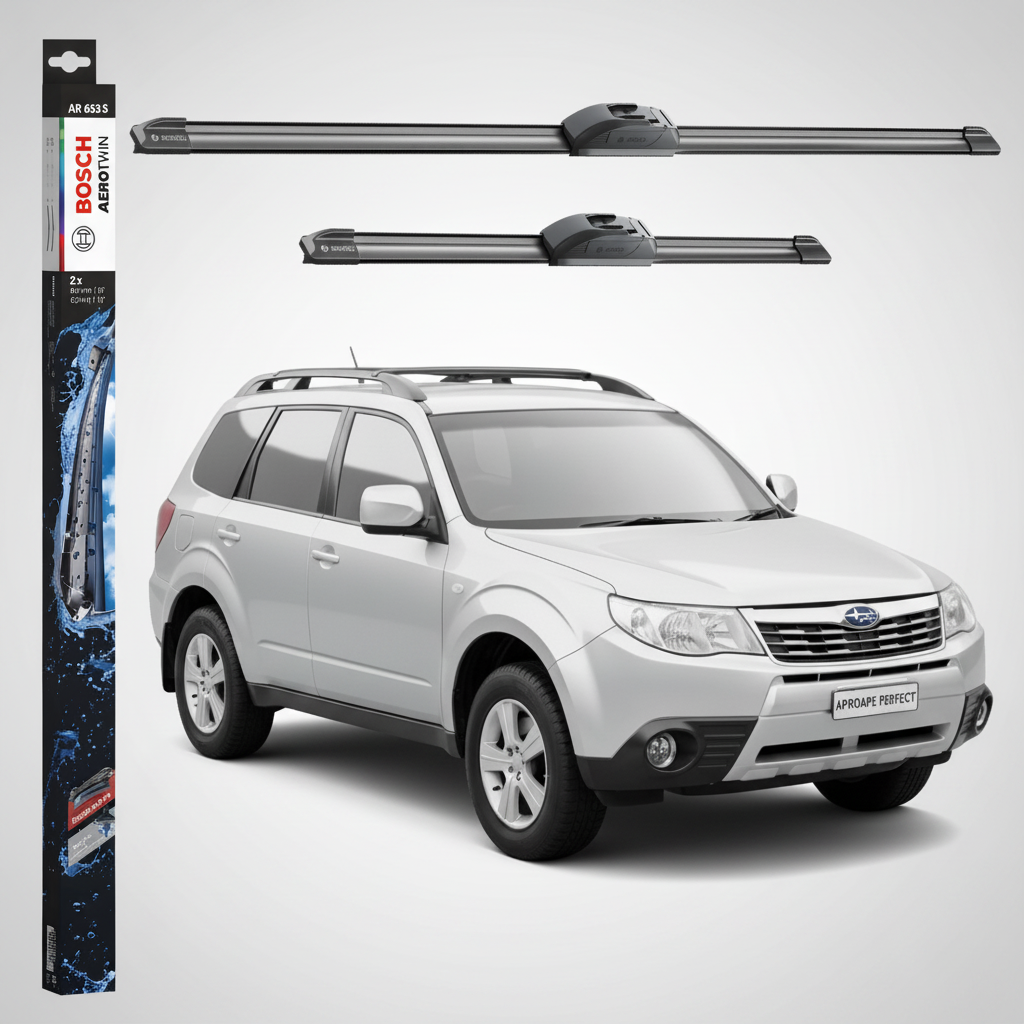 Ștergătoare Parbriz Subaru Forester III (SH) 2007-2013 | Set Față 650+400mm Aerotwin AR653S | Bosch