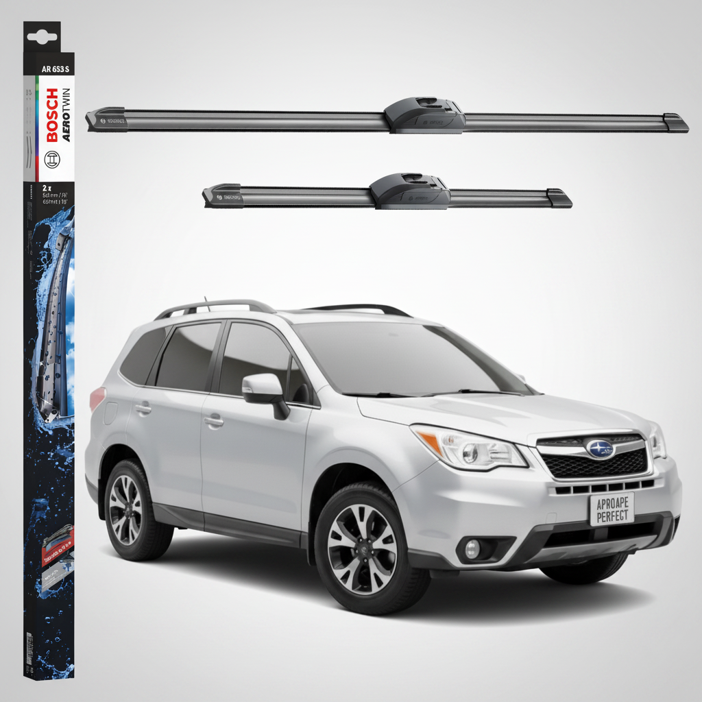 Ștergătoare Parbriz Subaru Forester IV (SJ) 2012-2018 | Set Față 650+400mm Aerotwin AR653S | Bosch