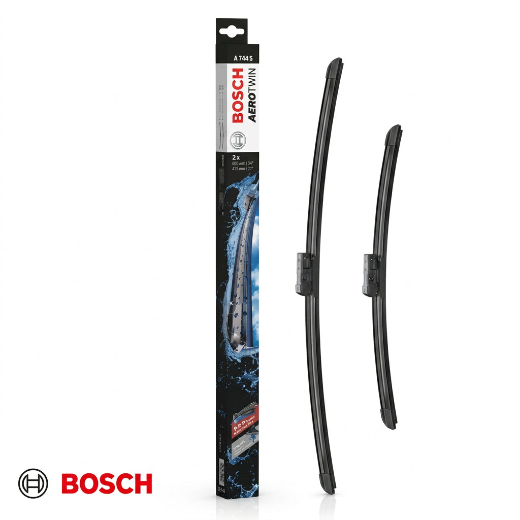 Ambalaj Bosch Aerotwin A744S și două lamele de 600 și 425 mm