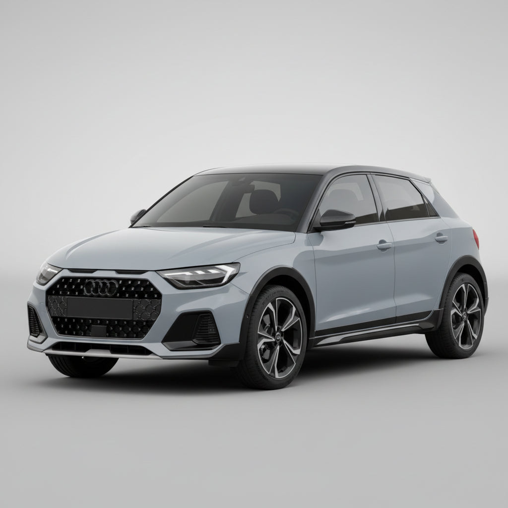 Gray Audi SUV on a gray background