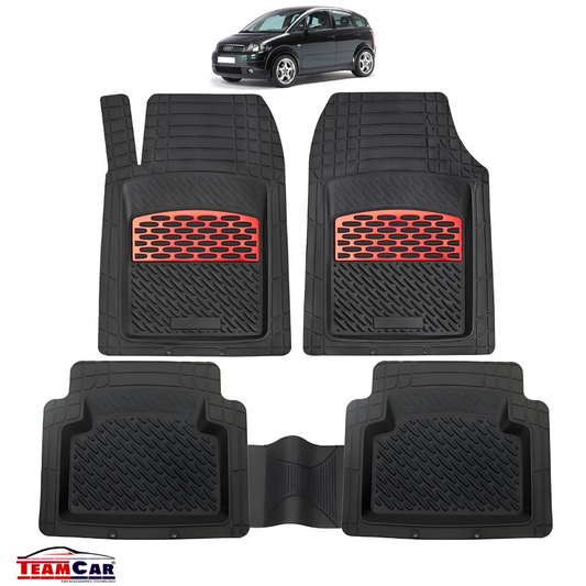 Covorase Audi A2 (1999–2005) black/red