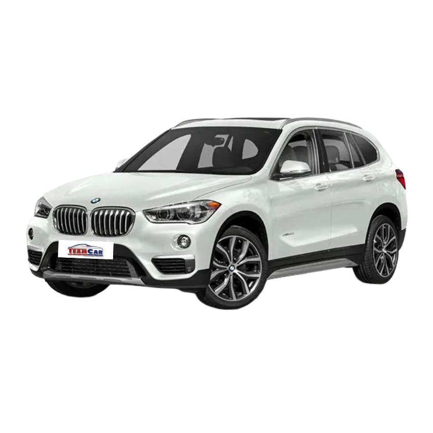 White BMW X1 F48 (2015–2022) SUV on a white background