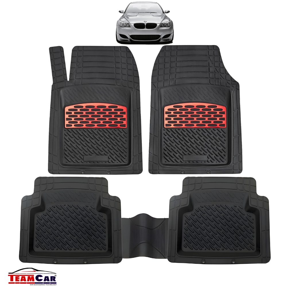 Covorase BMW Seria 5 E60 2003-2010 black/red