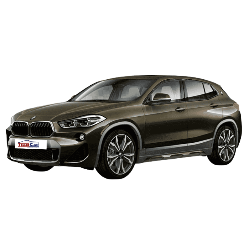Brown BMW X2 F39 (2018–prezent)SUV on a white background