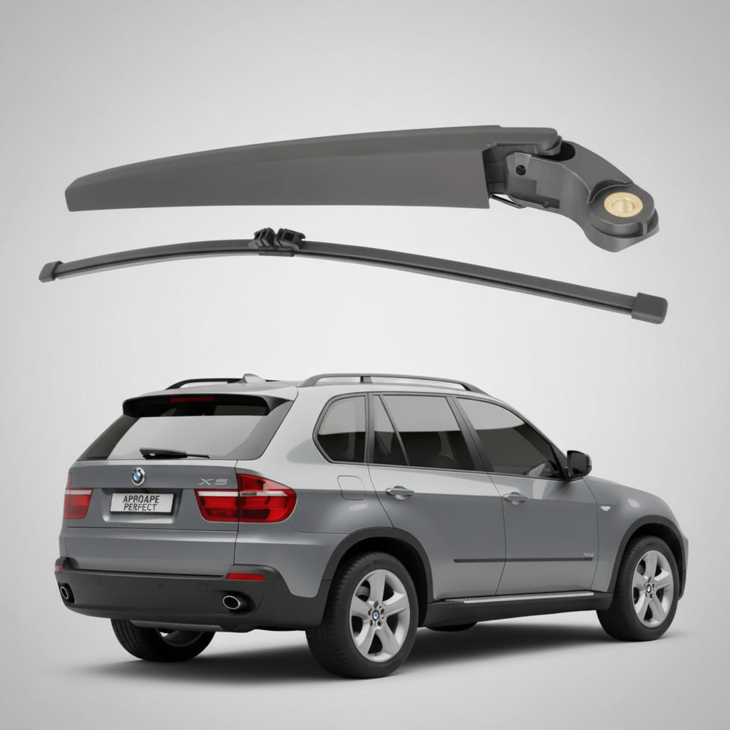 Braț și Lamelă Ștergător Spate BMW X5 E70 (2006-2013) - 390mm, Set Complet cu Capac Mammooth MMT RAW 285