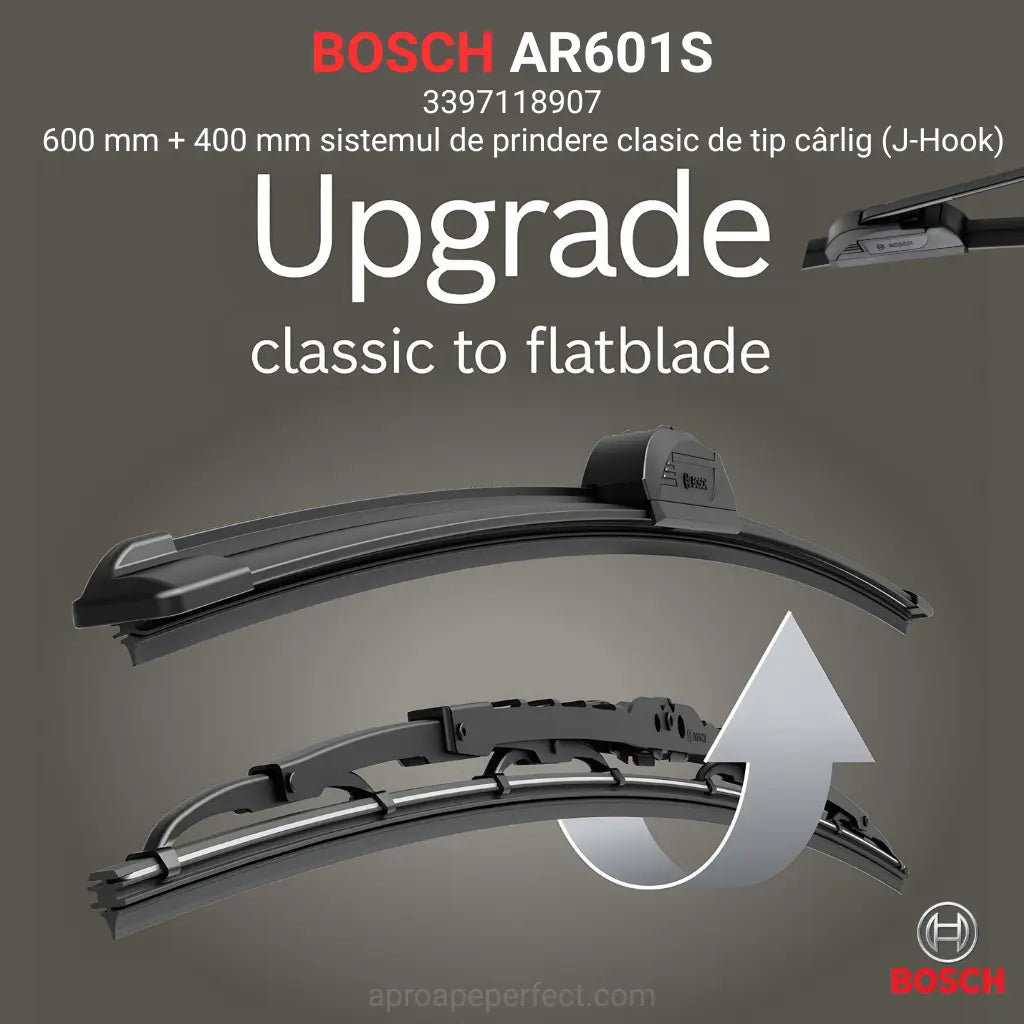 Bosch AR601S 600+400mm Upgrade classic to flatblade