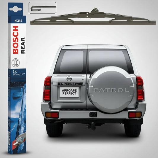 Ștergător Lunetă Bosch Twin H341 pentru Nissan Patrol GR V Wagon (Y61) SUV 1997–2010