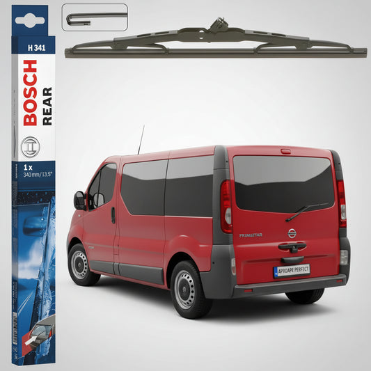 Ștergător Lunetă Bosch Twin H341 pentru Nissan Primastar Van (X83) 2001–2014