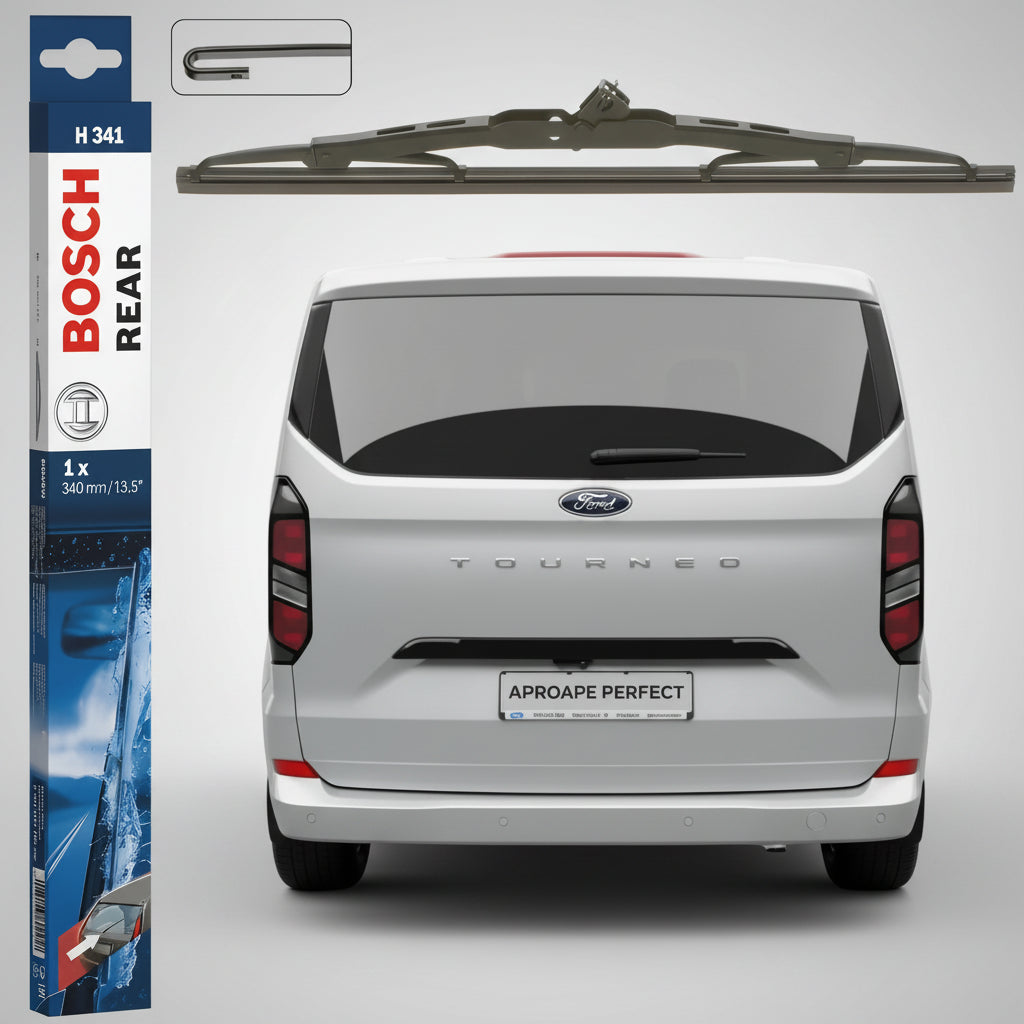 Ștergător Lunetă Bosch Twin H341 pentru Ford Tourneo Custom V362 Bus (F3) 2012–2023
