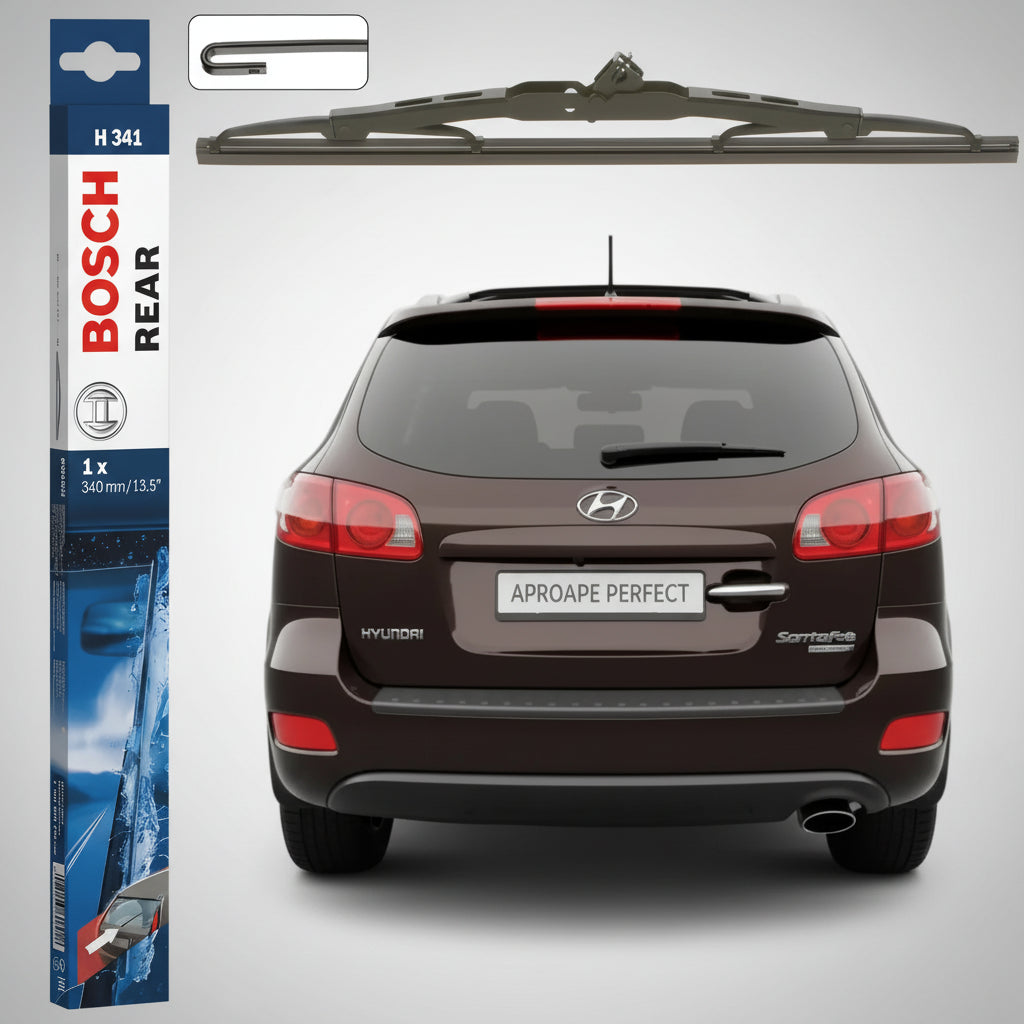 Ștergător Lunetă Bosch Twin H341 pentru Hyundai Santa Fé II (CM) SUV 2006–2012