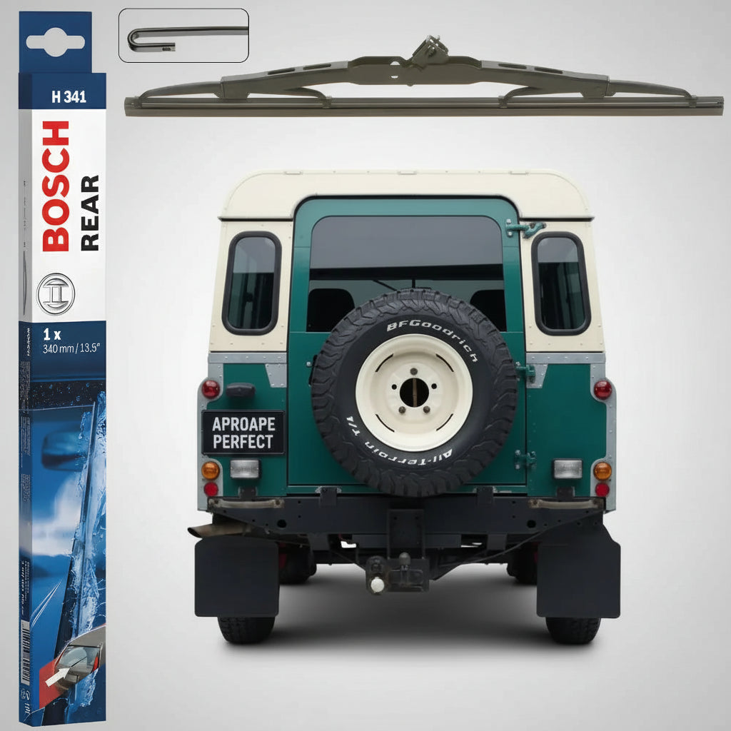 Ștergător Lunetă Bosch Twin H341 pentru Land Rover 110/127 (LDH) Station Wagon 1983–1990