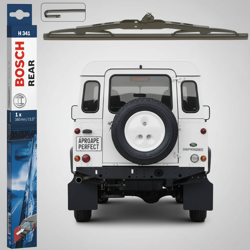 Ștergător Lunetă Bosch Twin H341 pentru Land Rover Defender Station Wagon (L316, L315) 1990–2016