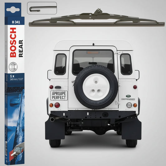 Ștergător Lunetă Bosch Twin H341 pentru Land Rover Defender Station Wagon (L316, L315) 1990–2016