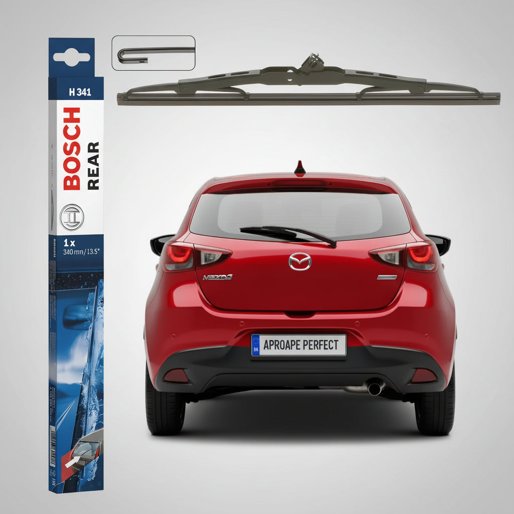 Ștergător Lunetă Bosch Twin H341 pentru Mazda 2 (DE, DH) Hatchback 2007–2015