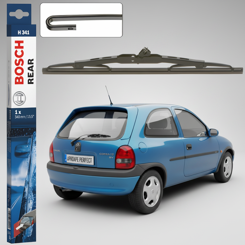 Ștergător Lunetă Bosch Twin H341 pentru Opel Corsa B (S93) Hatchback 1993–2000