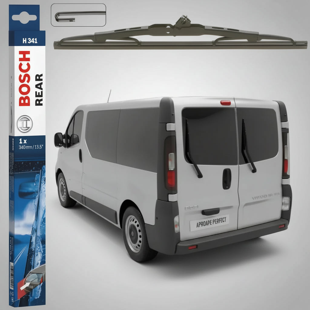 Ștergător Lunetă Bosch Twin H341 pentru Opel Vivaro A Bus (X83) 2001–2014