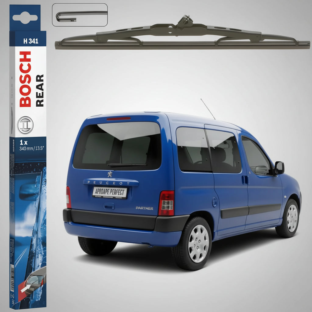 Ștergător Lunetă Bosch Twin H341 pentru Peugeot Partner Box Body/MPV (5, G) 1996–2008