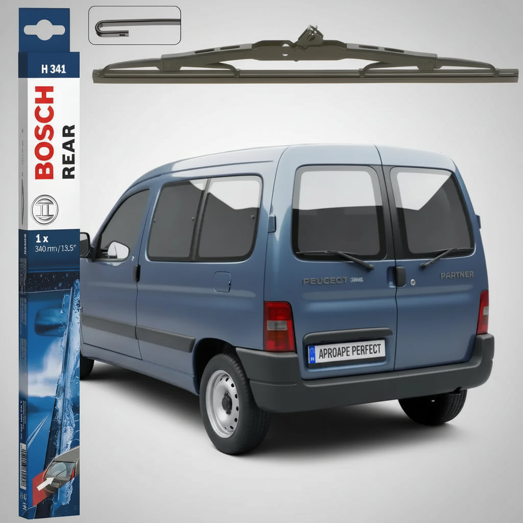 Ștergător Lunetă Bosch Twin H341 pentru Peugeot Partner Origin Box Body/MPV (G) 2008–2015