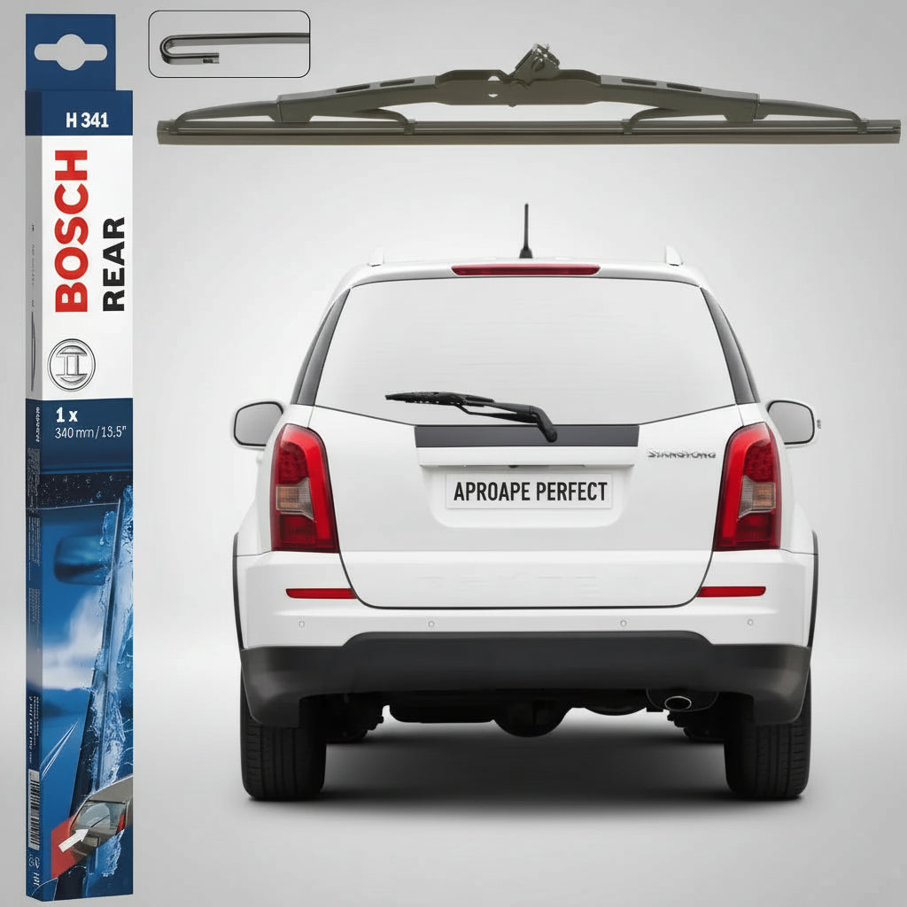 Ștergător Lunetă Bosch Twin H341 pentru SsangYong Rexton / Rexton II Van 2002–2012