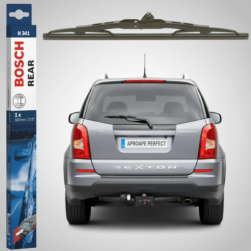 Ștergător Lunetă Bosch Twin H341 pentru SsangYong Rexton W / Rexton Van 2012–2017