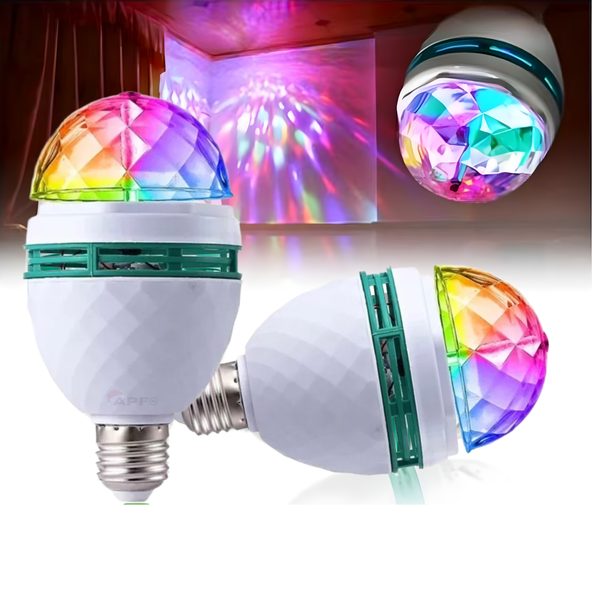 Lumina Magica de Craciun – Efecte RGB Rotative, 3W, Soclu E27