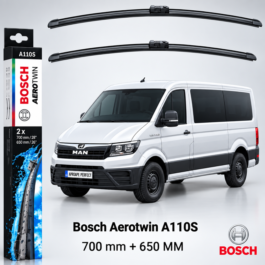 Ștergătoare MAN TGE Bus din 2017 | Set Față Bosch Aerotwin A110S