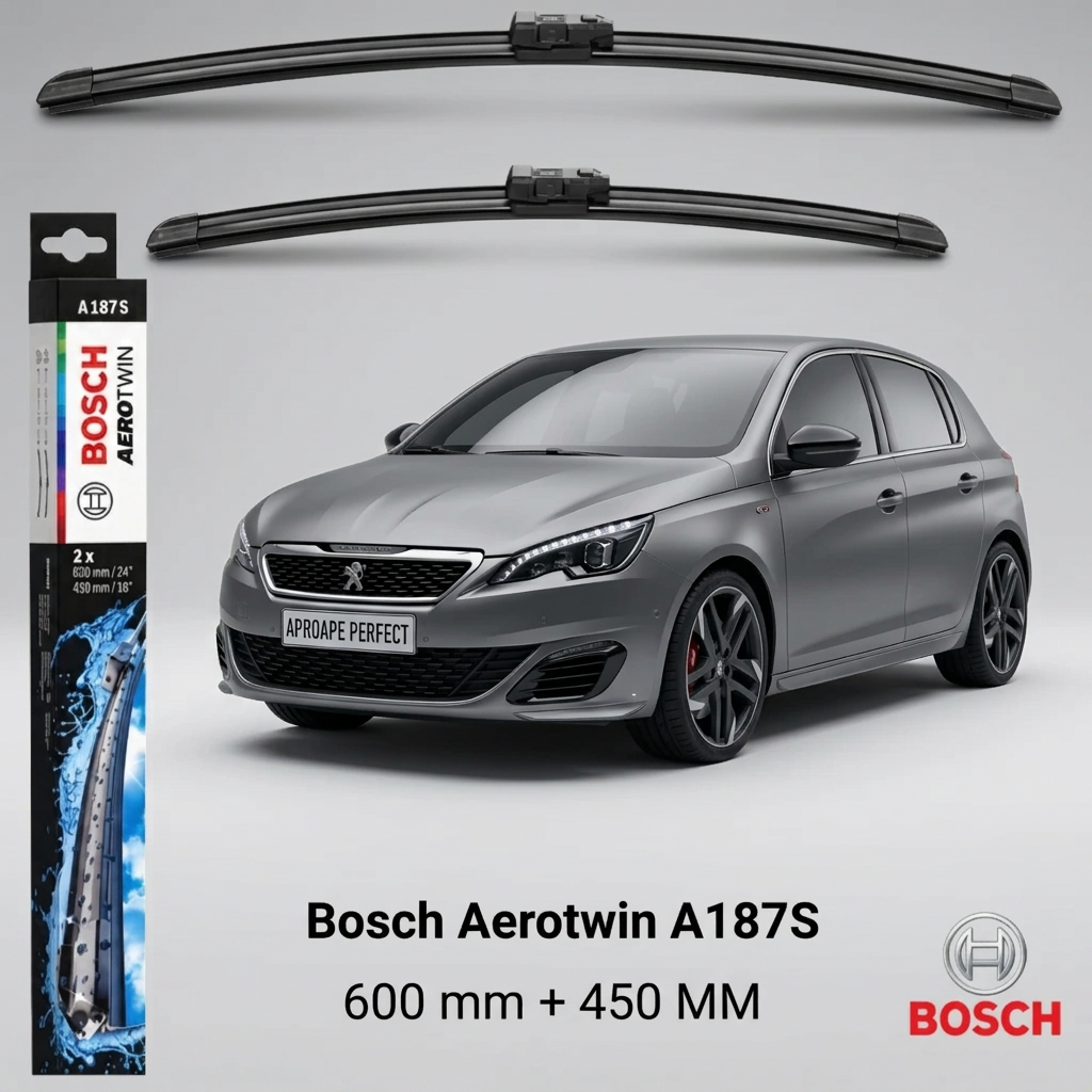 Ștergătoare Peugeot 308 II GTi T9 06.2015–06.2021 | 3 397 007 187 – BOSCH