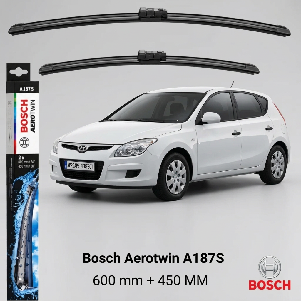 Ștergătoare Hyundai i30 FD 09.2007–03.2010 | 3 397 007 187 – BOSCH
