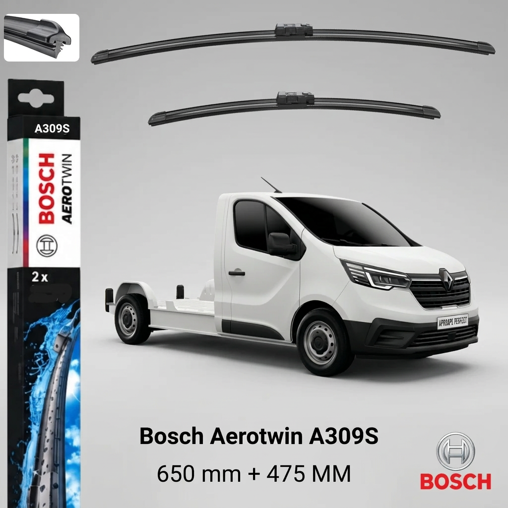 Ștergătoare Renault Trafic III Platform/Chassis E-Tech Electric EGJA din 2023 | 3 397 007 309 – BOSCH